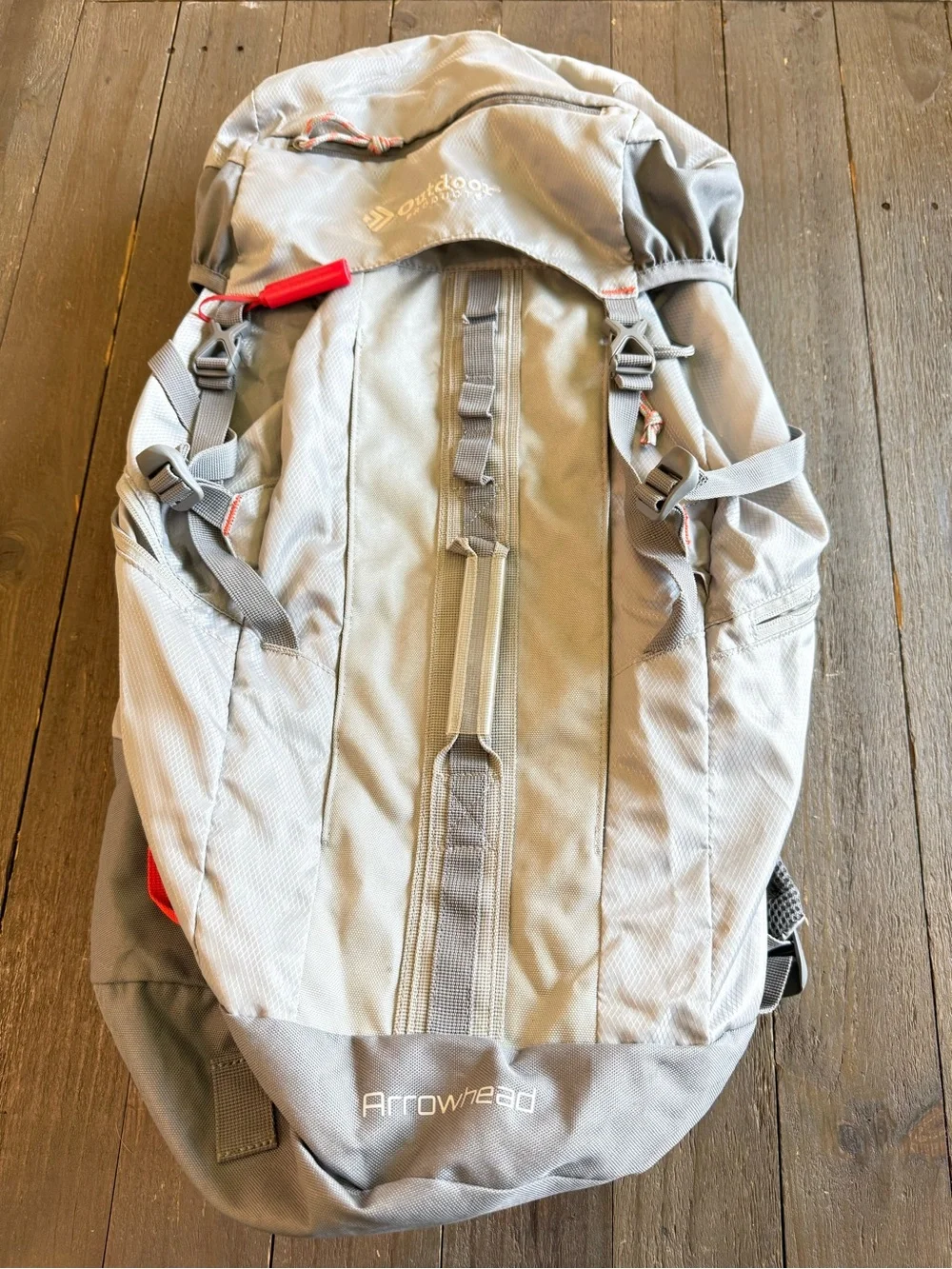Outdoor Products Arrowhead Hiking Backpack Gray Lightweight Camping Daypack